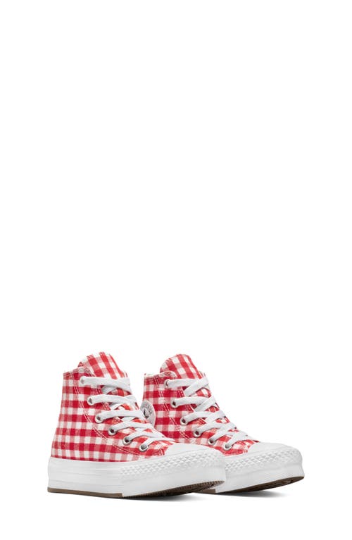 Converse Chuck Taylor All Star Eva Lift Gingham Canvas High Top Platform Sneaker