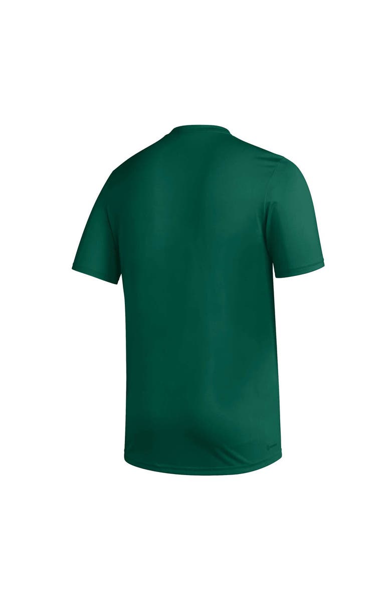 adidas Men's adidas Green Miami Hurricanes 2023/24 AEROREADY Homeland Plate Pregame T-Shirt, Alternate, color, 