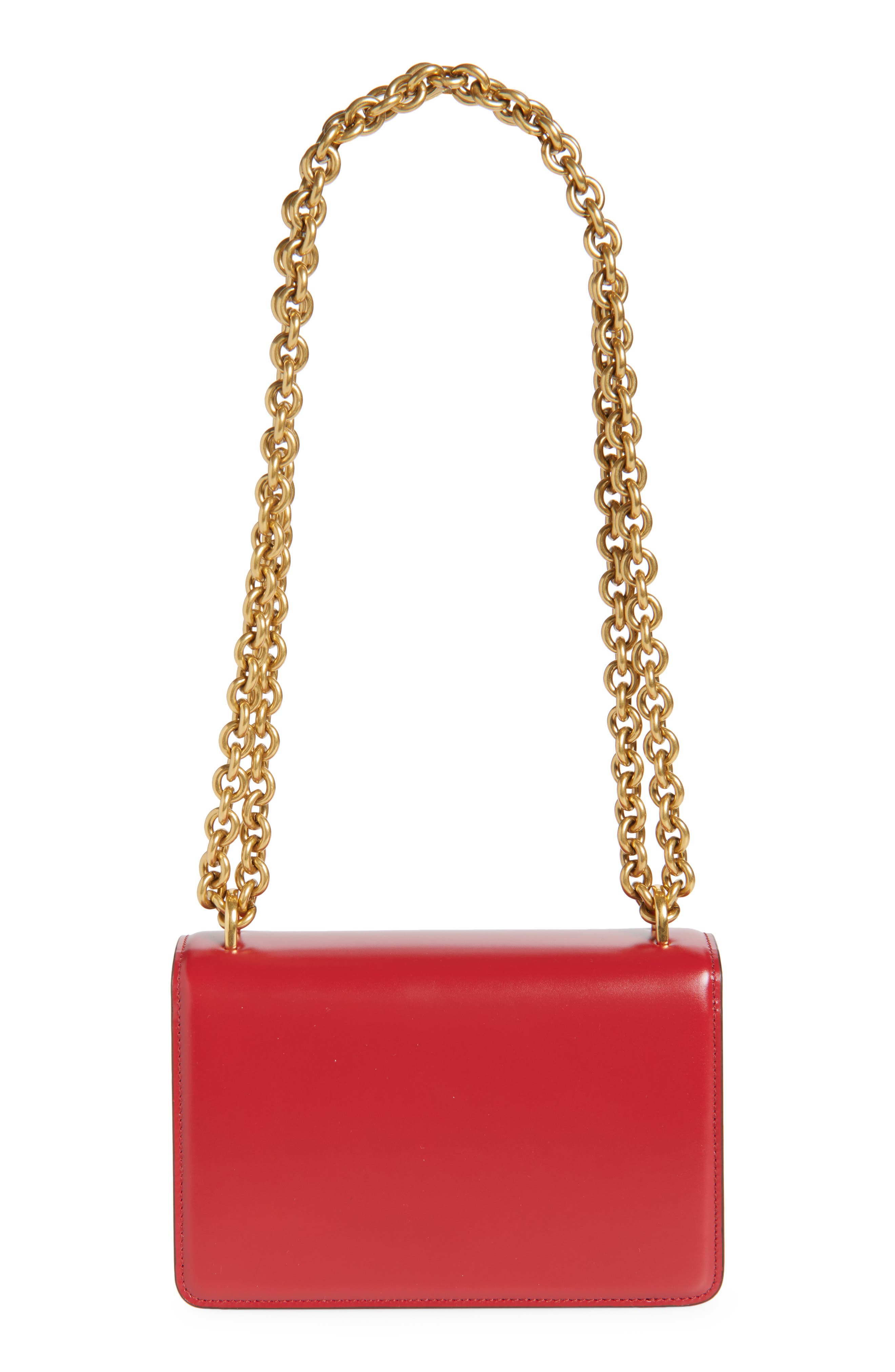 Valentino Garavani Small DeVain VLOGO Signature Leather Shoulder Bag, Alternate, color, 