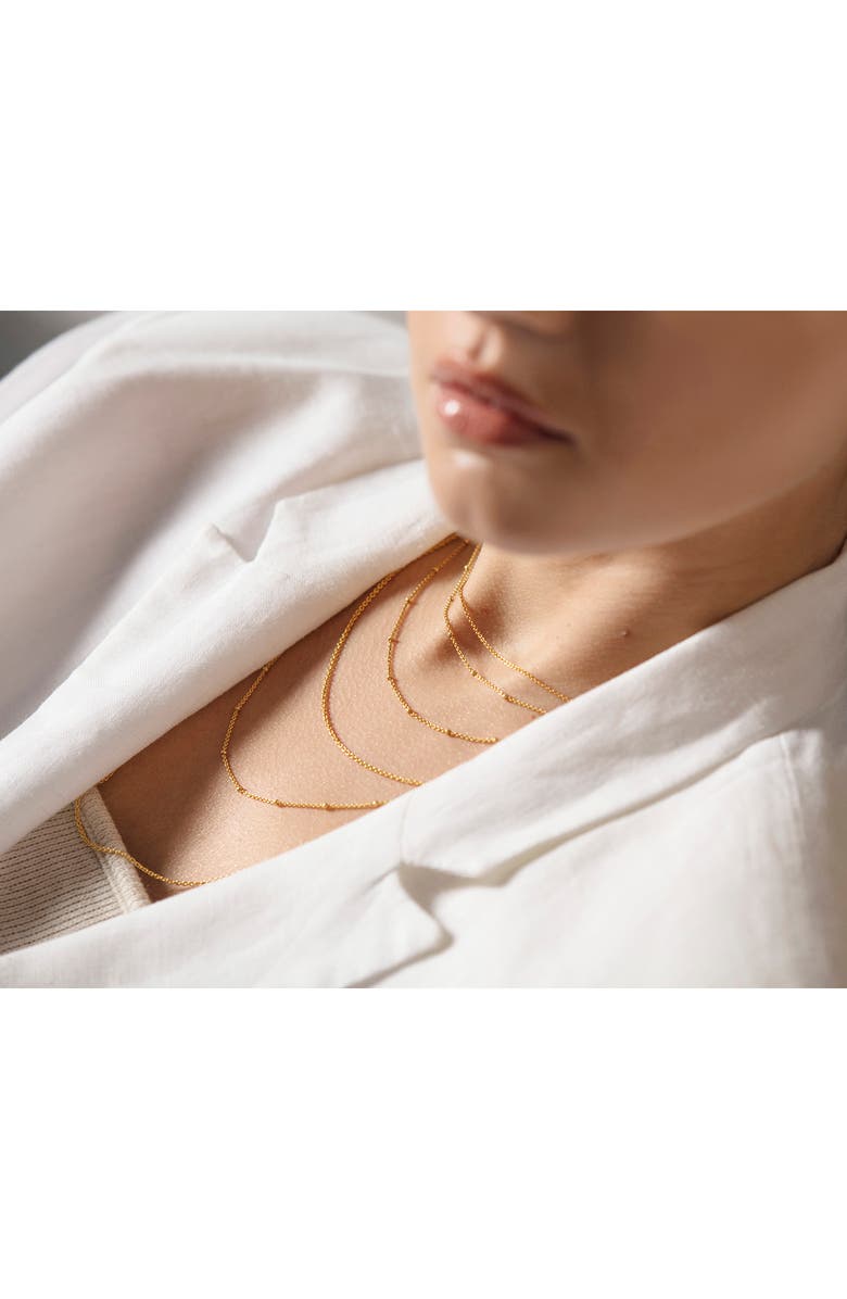 Monica Vinader Fine Chain Link Necklace, Alternate, color, Gold