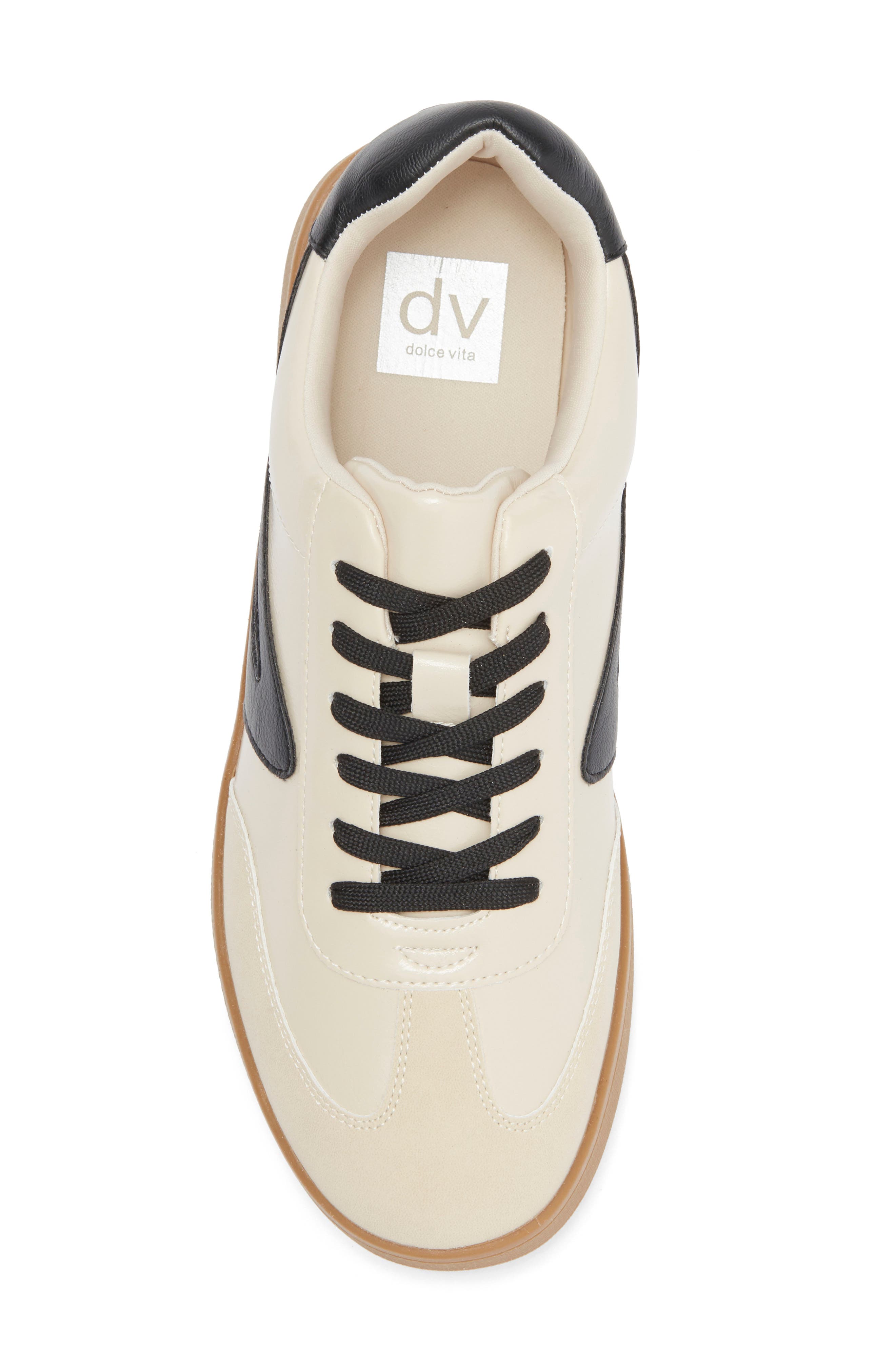 DV by Dolce Vita Voyage Sneaker, Alternate, color, Beige Shiny