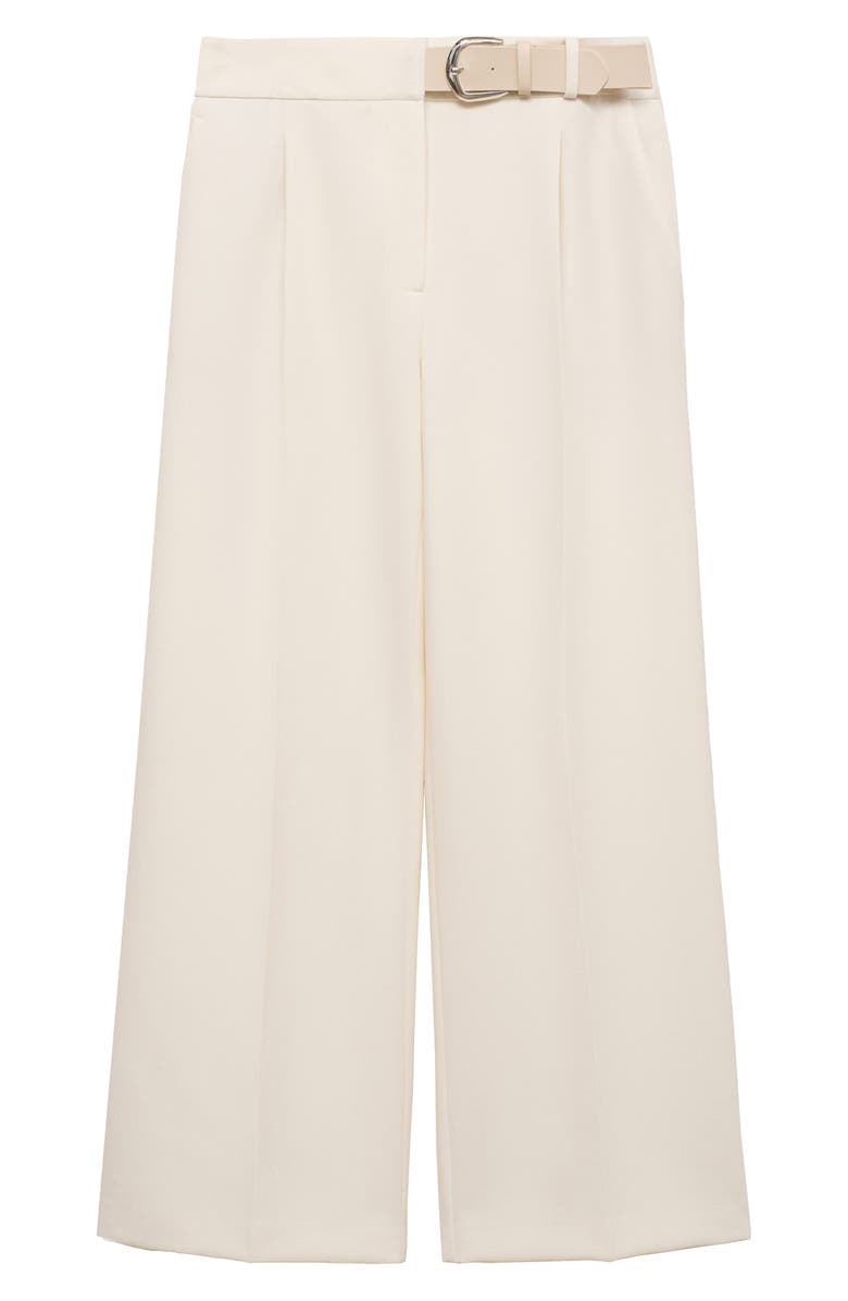 MANGO Cinto Belted Straight Leg Pants, Alternate, color,