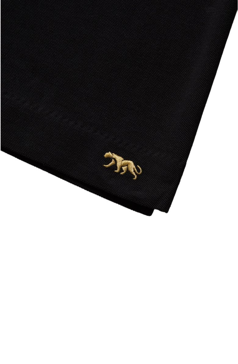 Robert Talbott Walker Short Sleeve Polo, Alternate, color, Black