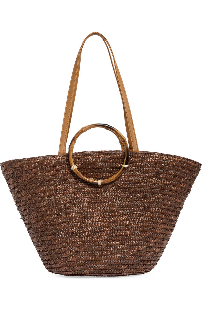 NATASHA Picnic Basket Straw Tote, Alternate, color,