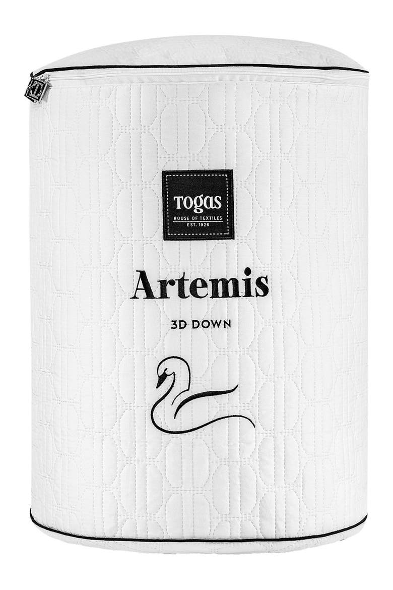 Artemis goose down comforter, Alternate, color, White