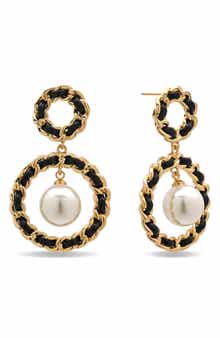 EYE CANDY LOS ANGELES Liana Faux Pearl Drop Earrings