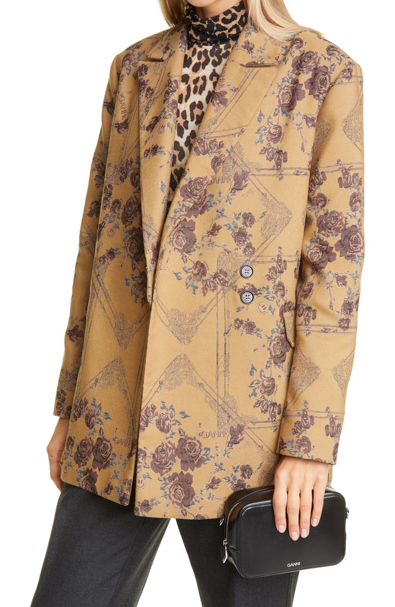 Ganni Leather Camera Crossbody Bag, Alternate, color,