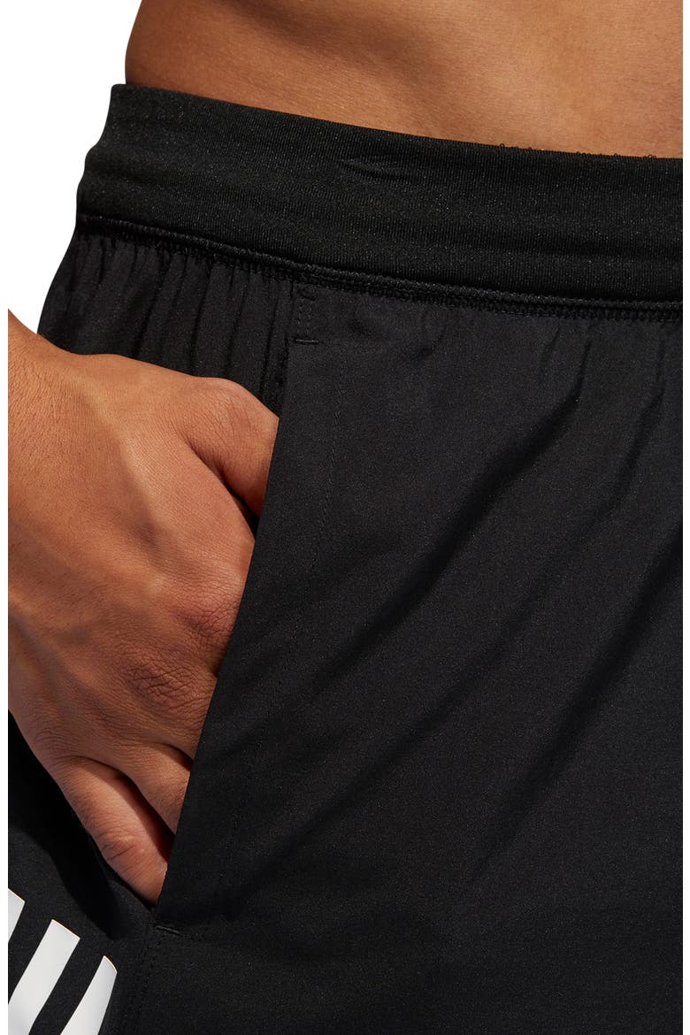 4K Tech Athletic Shorts, Alternate, color, BLACK/ WHITE