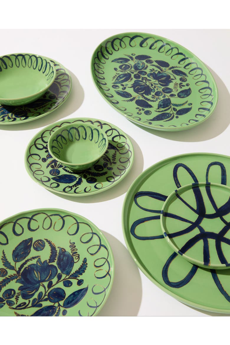 Amalfi Service Charger Plate, Alternate, color, Green 12.6"