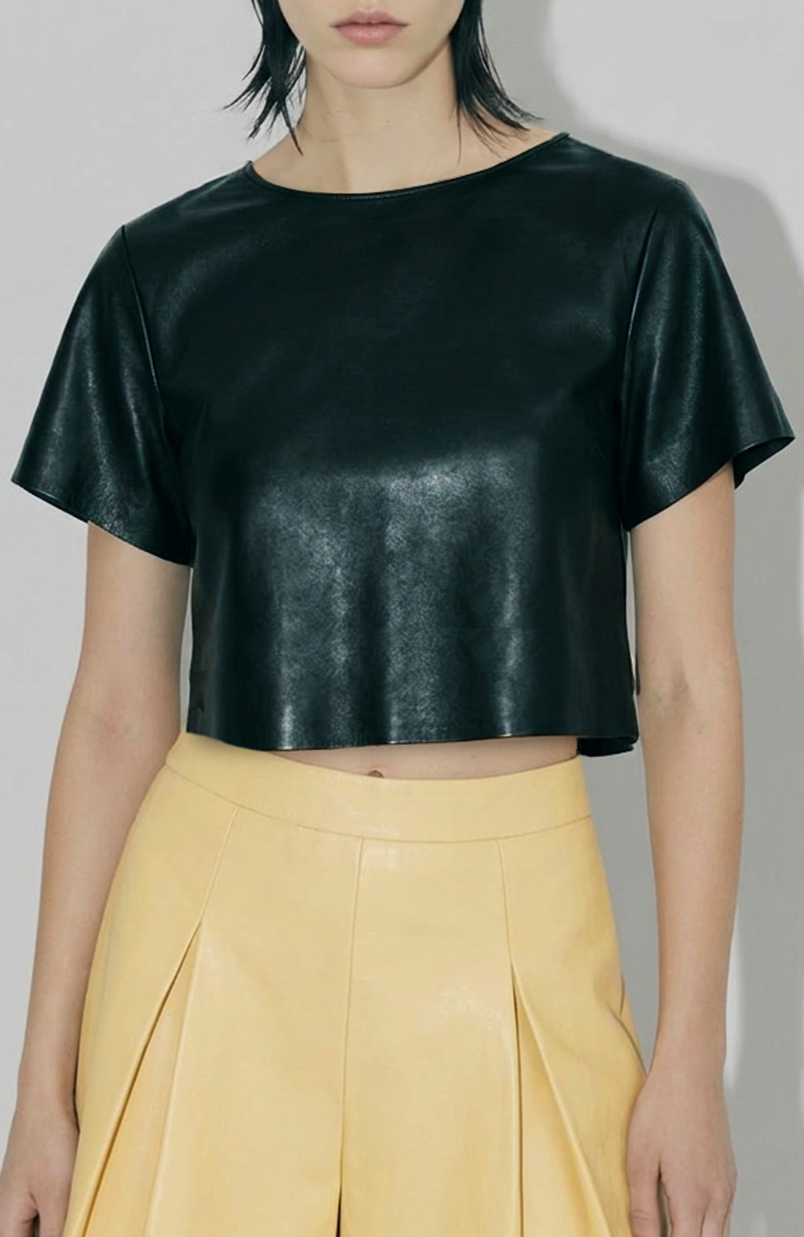 Beck Upcycled Leather Tee