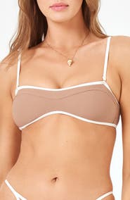 LSPACE Selena Rib Bikini Top