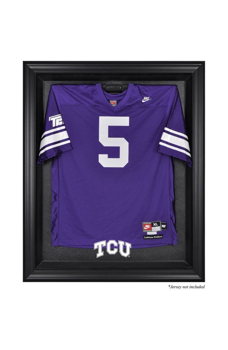 FANATICS AUTHENTIC TCU Horned Frogs Black Framed Logo Jersey Display Case, Main, color, 