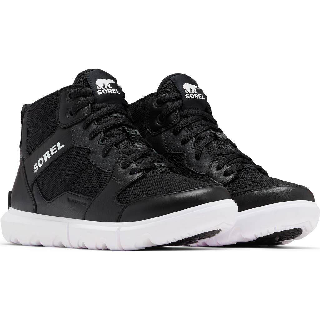Sorel Explorer™ Ii Waterproof Sneaker In Black/white