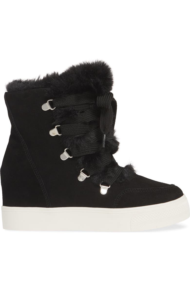 Steve Madden Wharton Faux Fur Bootie, Alternate, color,