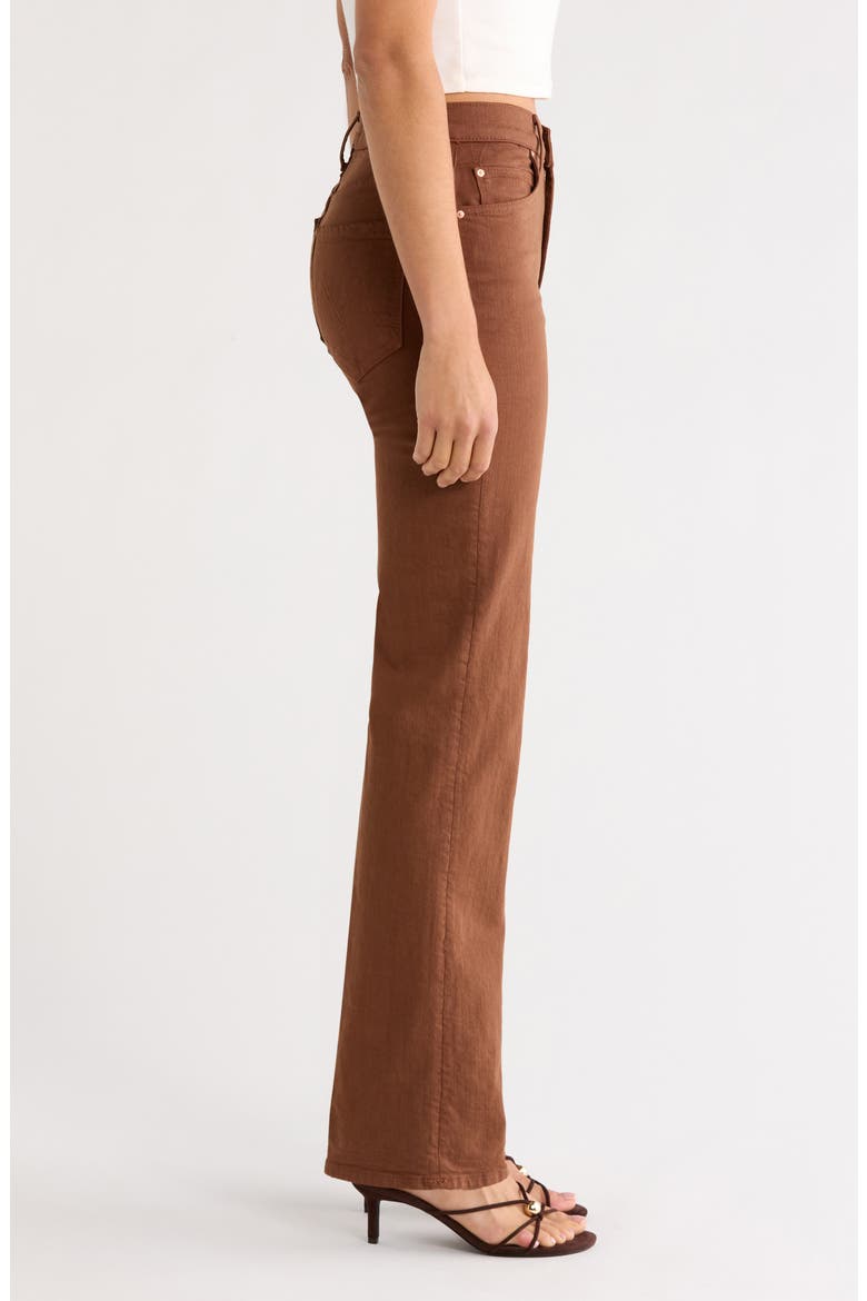 The Kick It High Waist Straight Leg Jeans, Alternate, color, BISON