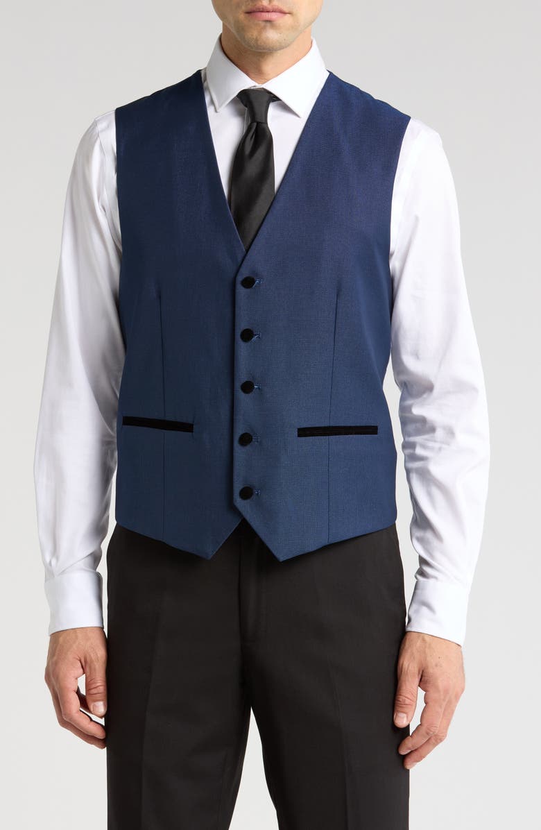 Velvet Trim Tuxedo with Vest