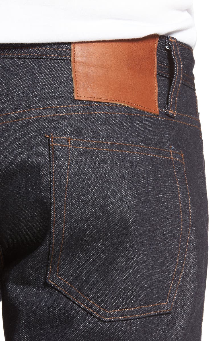 The Unbranded Brand UB201 Tapered Fit Raw Selvedge Jeans, Alternate, color,