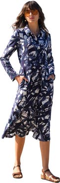 Celtic & Co. Slub Jersey Shirt Midi Dress