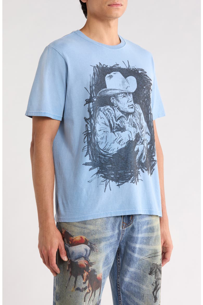 Best in the West Graphic T-Shirt, Alternate, color, LIGHT BLUE