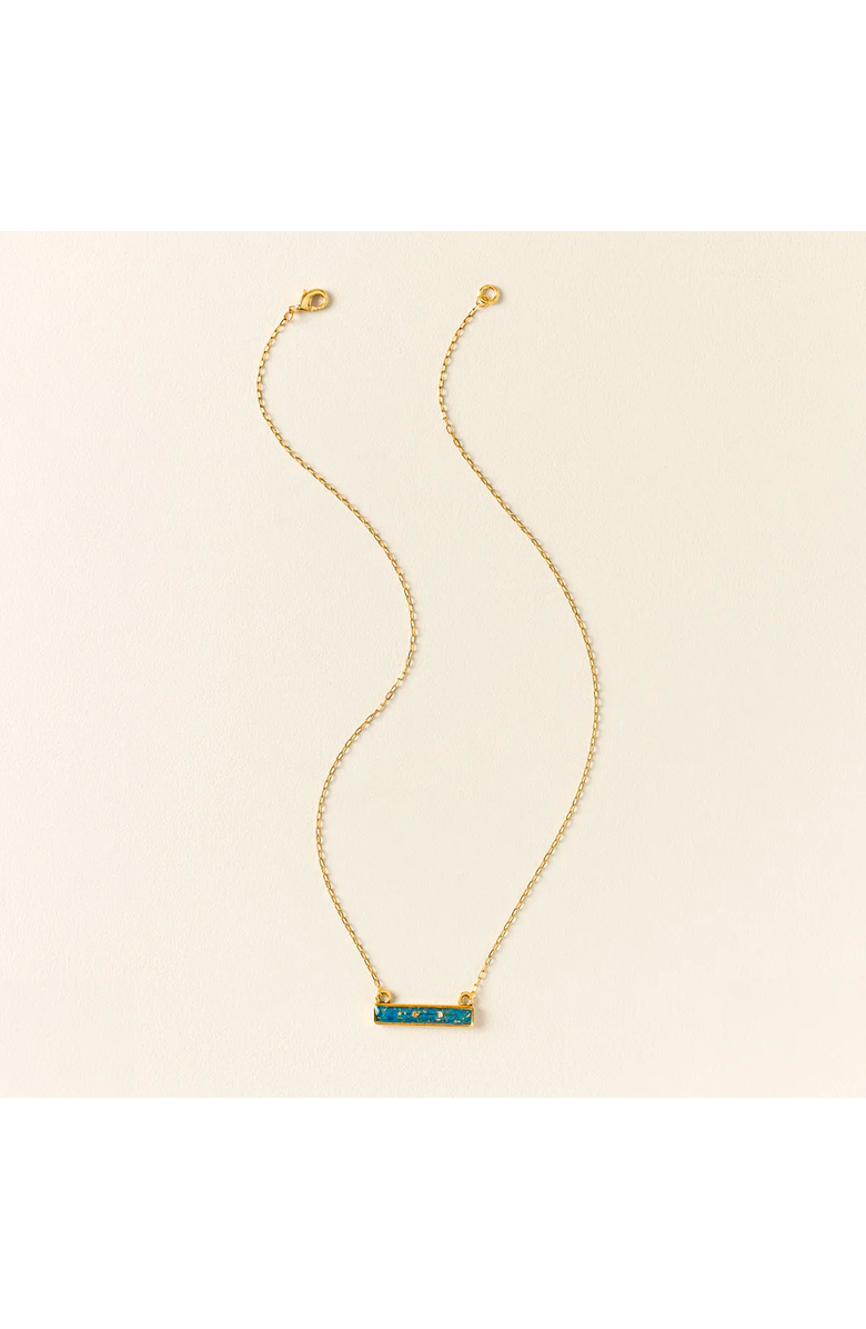 Uncommon Goods Flecks of Gold Birthstone Necklace, Alternate, color, July - Ruby