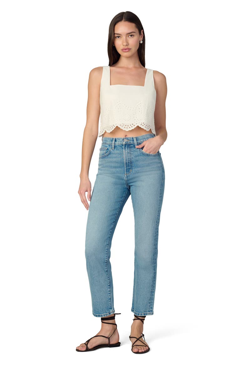 The Margot High Waist Ankle Slim Straight Leg Jeans, Alternate, color, PROMISING