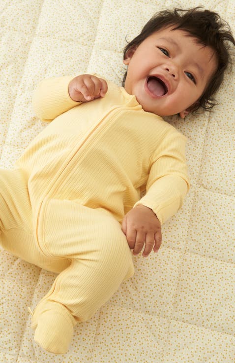 Ribbed Two Way Zip-Up Sleepsuit (Baby)