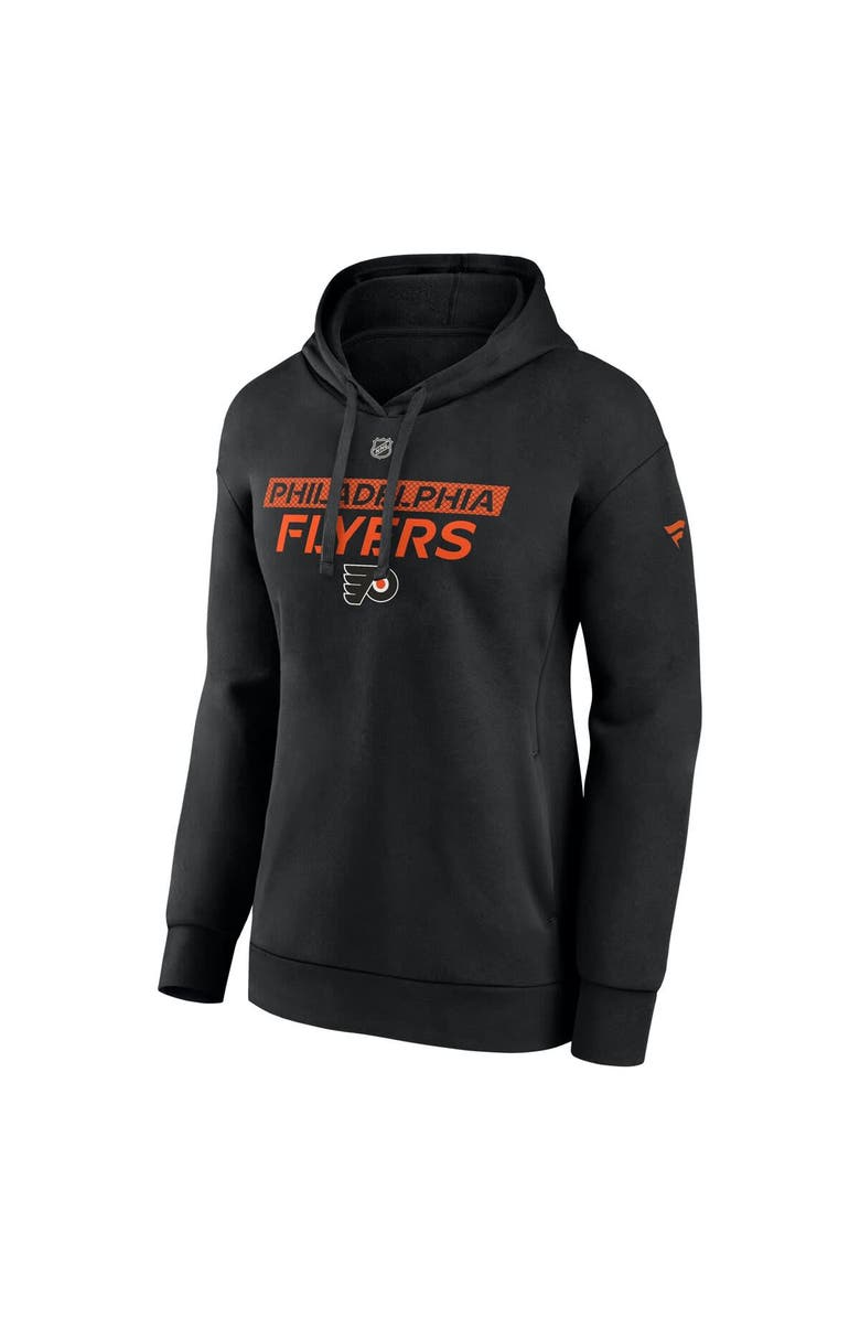 FANATICS Women's Fanatics  Black Philadelphia Flyers Authentic Pro Core Primary Fleece Pullover Hoodie, Alternate, color, 