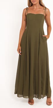 Petal & Pup Rayna Tie Strap Maxi Dress