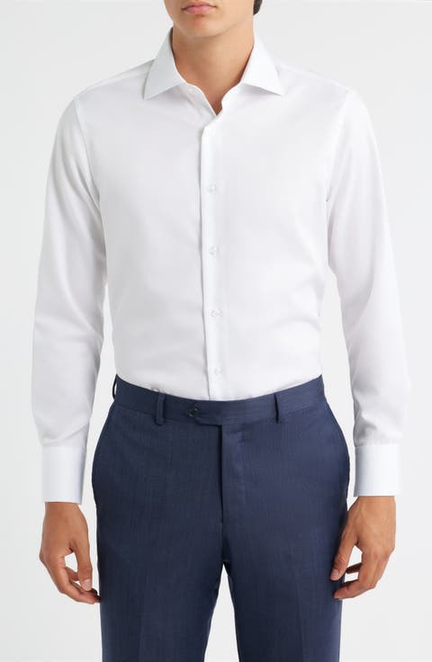 Solid Twill Dress Shirt
