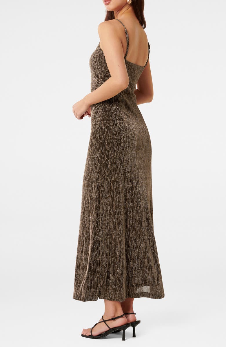 Ever New Kendra Metallic Jersey Midi Dress, Alternate, color,