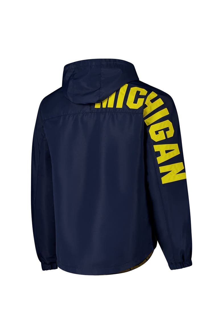 Men's Colosseum  Navy Michigan Wolverines Reloaded Anorak Half-Zip Jacket, Alternate, color, Navy