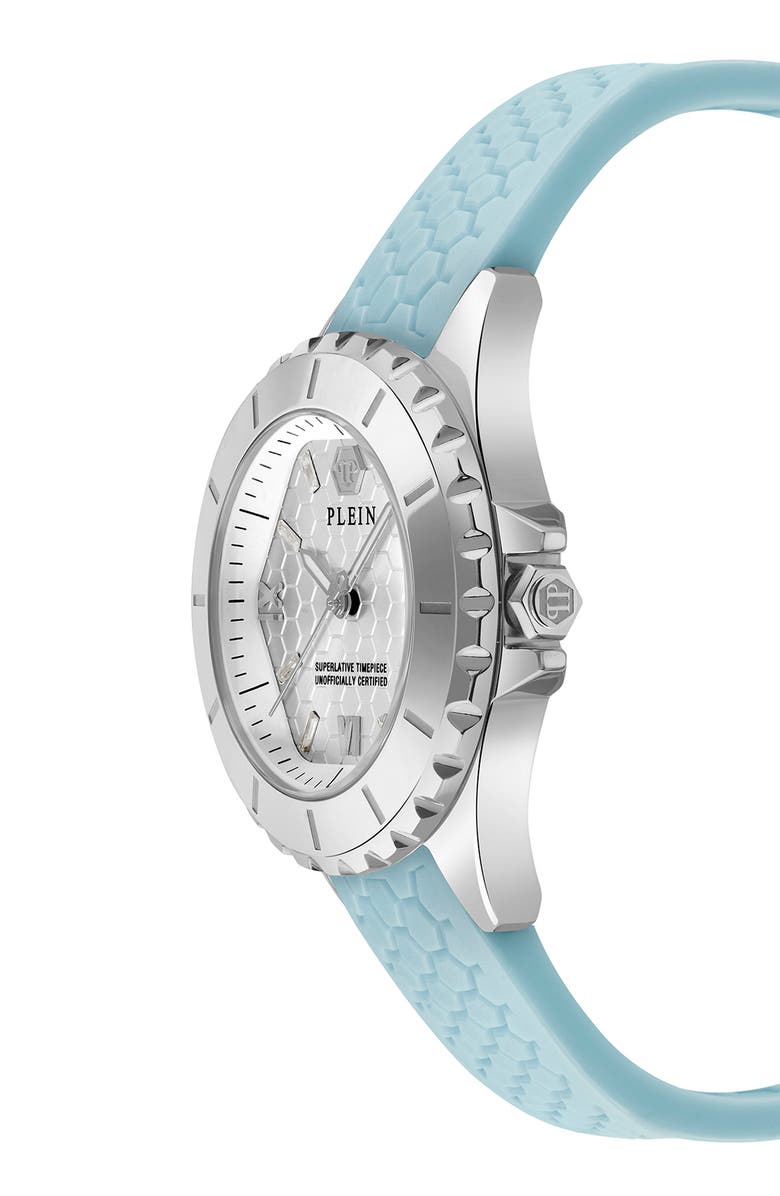 PHILIPP PLEIN Heaven Silicone Strap Watch, 38mm, Alternate, color, 