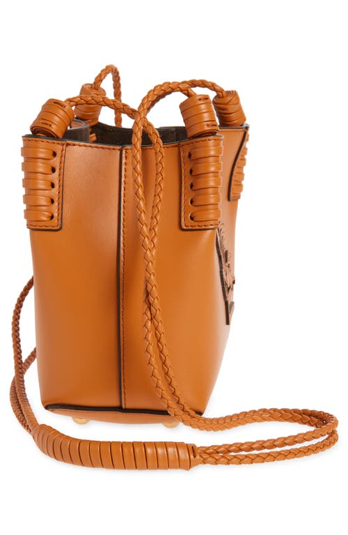 Etro Extra Small Libra Leather Crossbody Bag In Arancione