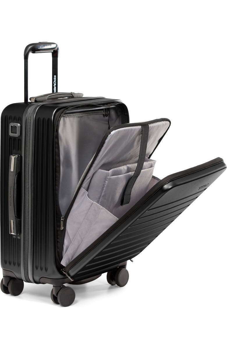 TRAVELERS CHOICE Mykel 22-Inch Carry-On Hardside Spinner Luggage, Alternate, color, Black