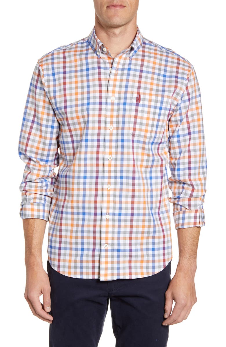 johnnie-O Jackson Check Button-Down Shirt, Main, color,