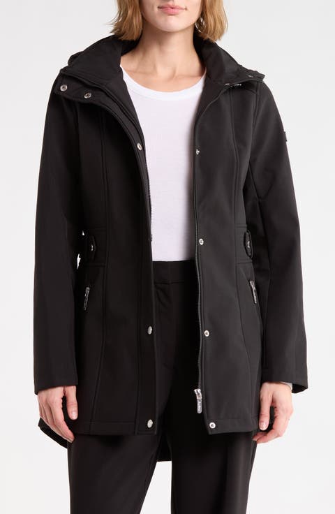 Hooded High-Low Softshell Anorak