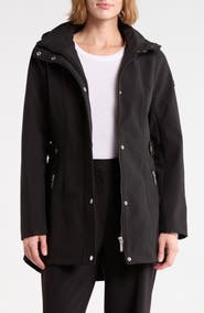 Sam Edelman Hooded High-Low Softshell Anorak