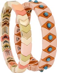 SAACHI 2-Pack Evil Eyel Stretch Bracelets