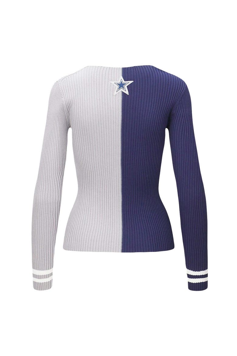 Women's STAUD Navy/White Dallas Cowboys Cargo Sweater, Alternate, color, Navy