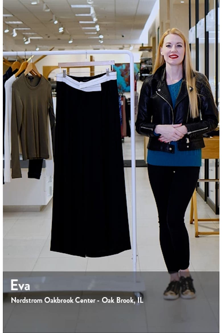 Foldover Waist Wide Leg Trousers video