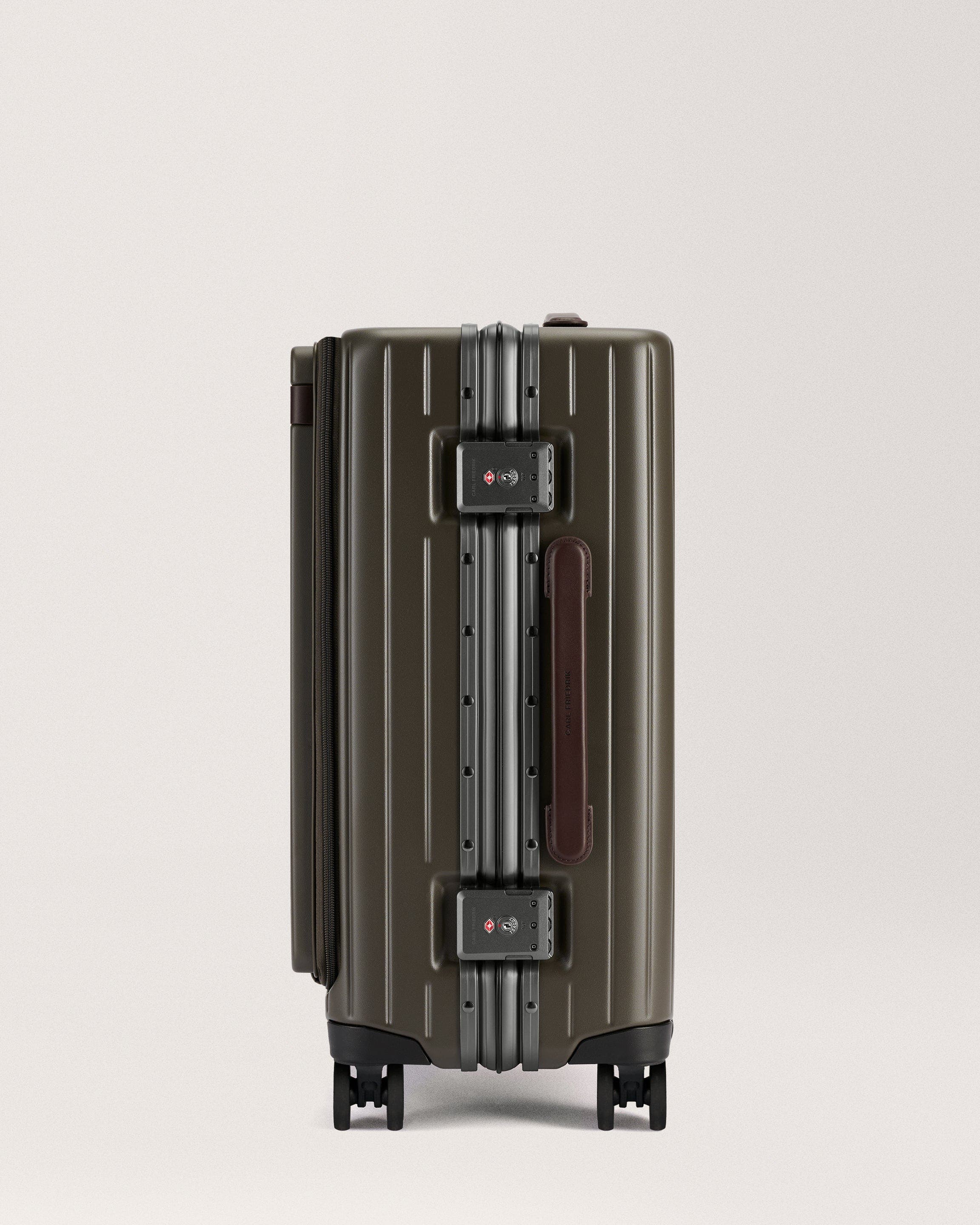 CF102 The Carry-on X Suitcase, Alternate, color, Dark Olive / Chocolate
