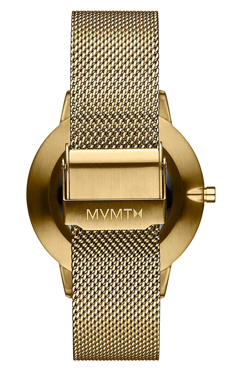 MVMT Boulevard Mesh Strap Bracelet Watch, 38mm, Alternate, color, White