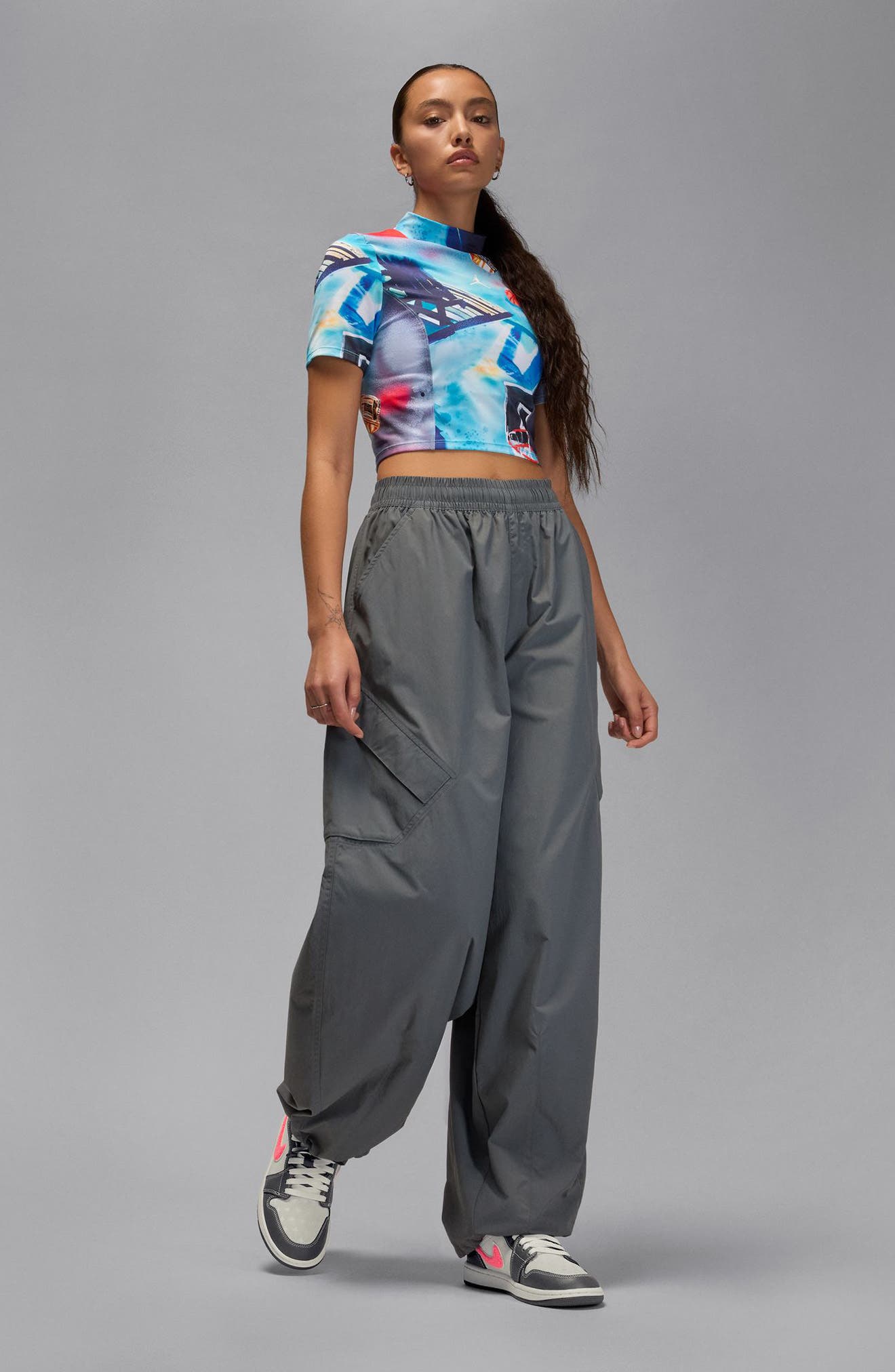 Jordan Air Jordan 1 Low Basketball Sneaker, Alternate, color, Light Graphite/ Sail/ Punch