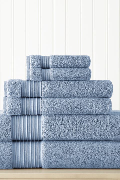 6-Piece Turkish Cotton Towel Set