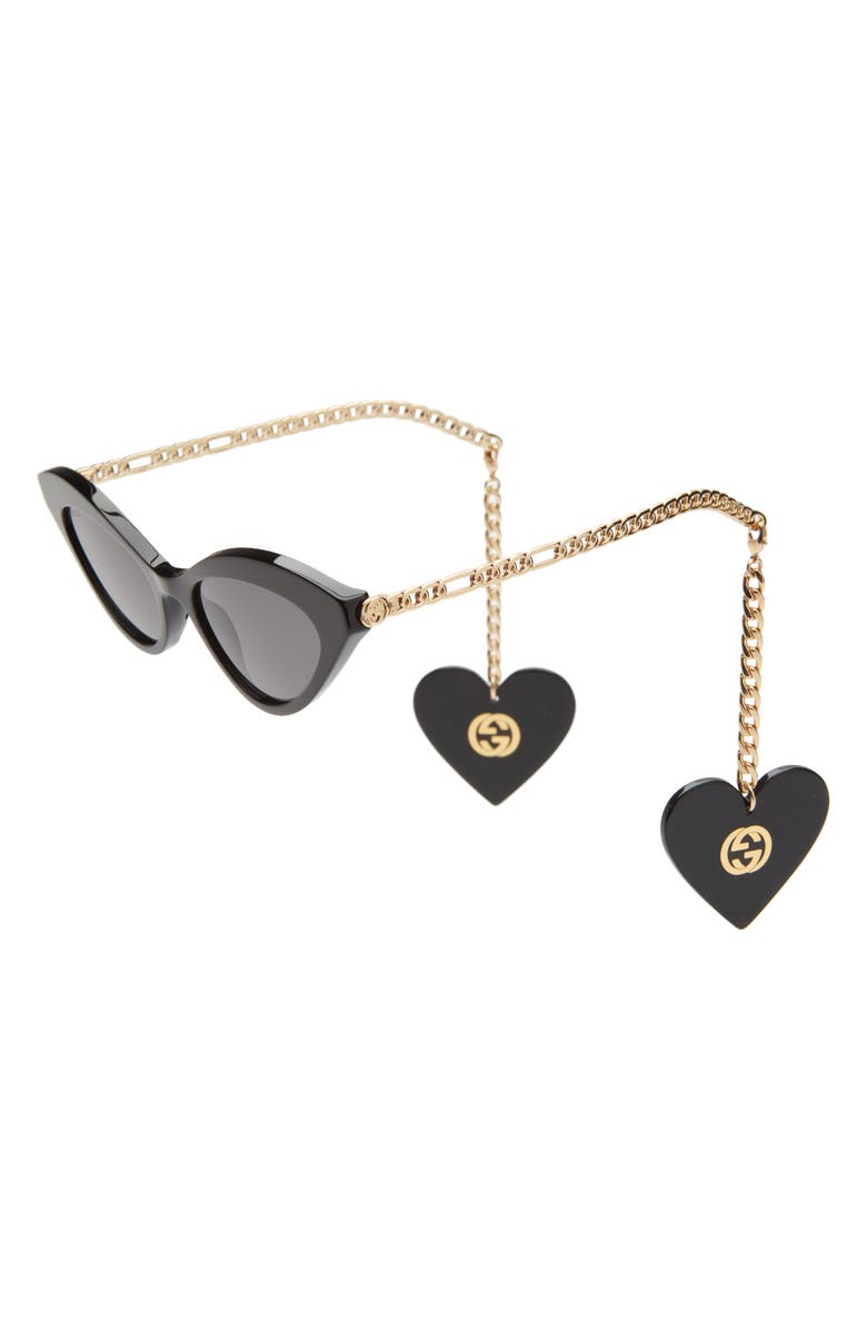 Gucci 52mm Cat Eye Sunglasses, Alternate, color, 