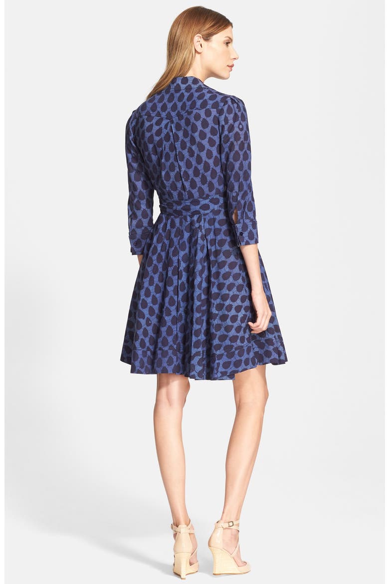 Piece & Co. and Diane von Furstenberg 'Jadrian' Cotton Wrap Dress (Nordstrom Exclusive), Alternate, color, PIECE BATIK BLUE