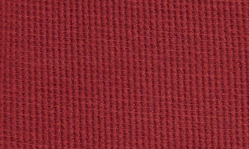 Treasure & Bond Kids' Waffle Knit Peplum Top In Red Russet