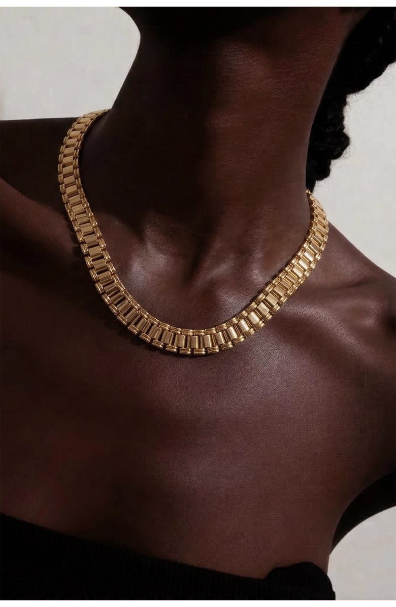 YOJ Cratford Necklace in Gold, Alternate, color, Gold