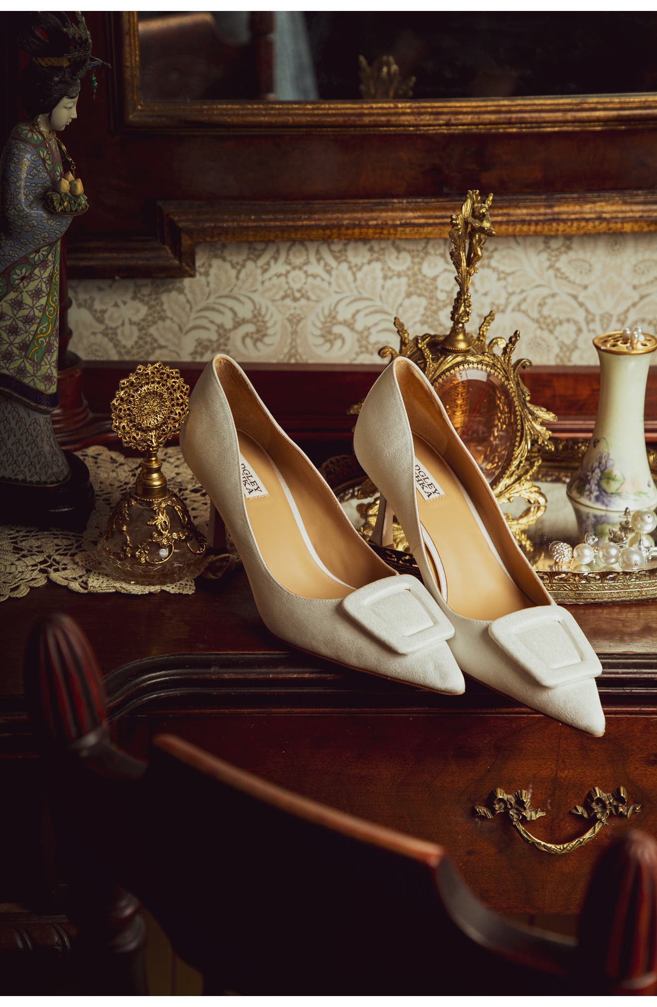 Yanet Pointed Toe Pump, Alternate, color, LIGHT DENIM