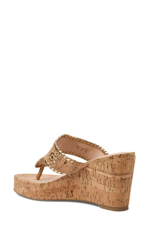 Jack Rogers Jacks Platform Wedge Flip Flop In Brown